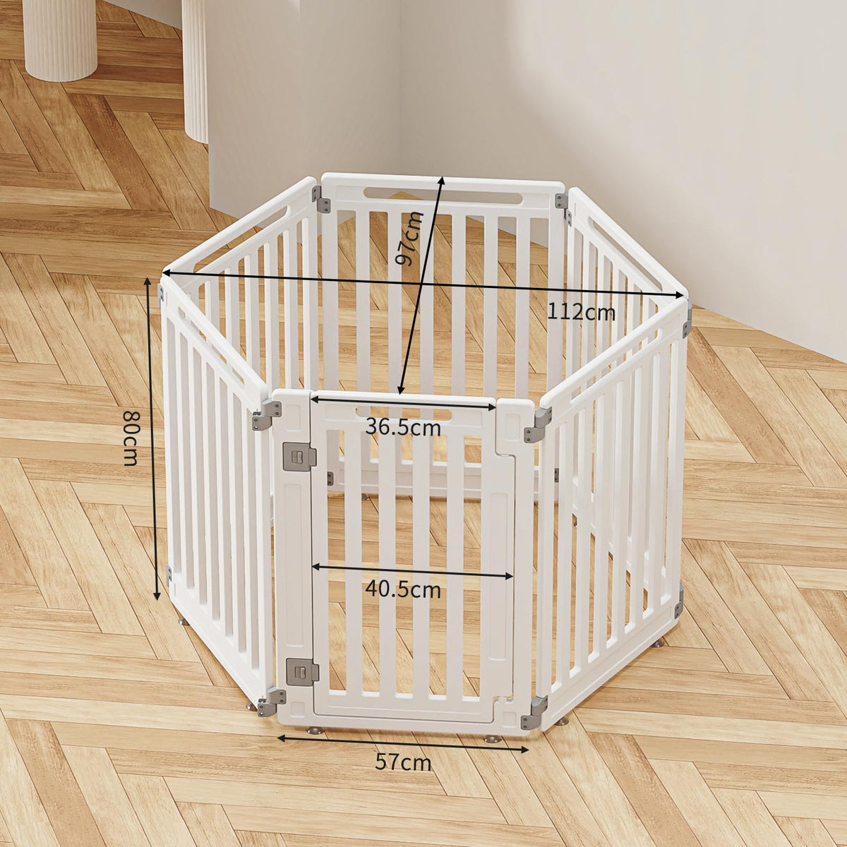 Gupamiga Pet Playpen in White