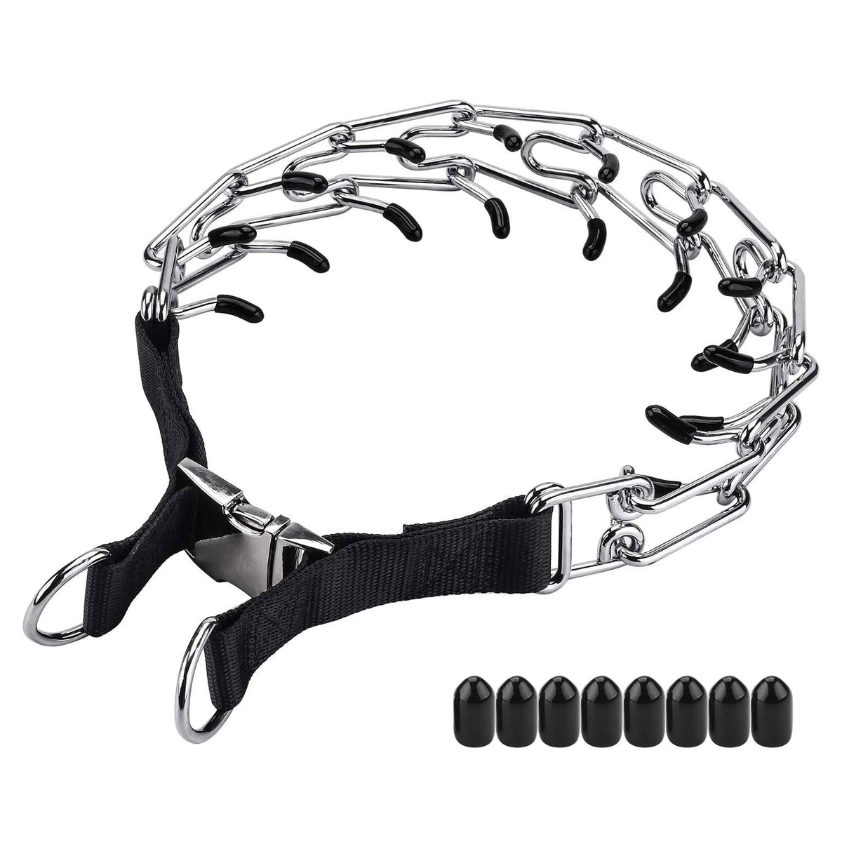 Aheasoun Animal Collar in Medium,3mm,19.6-In, with Buckle, Silver