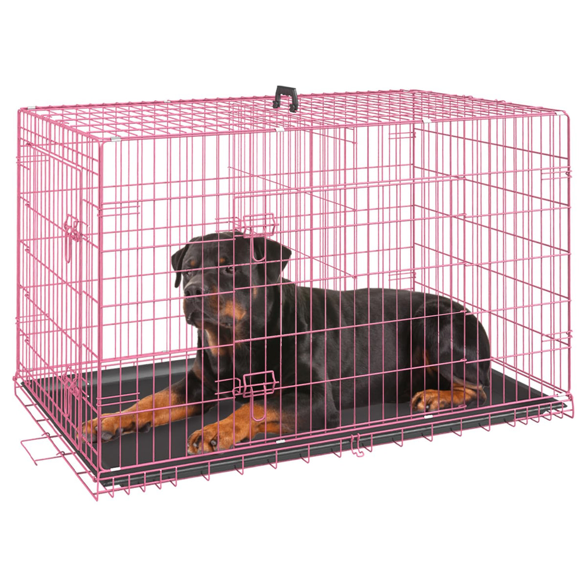 FDW Animal Cage in 42.0"L x 26.0"W x 28.0"H, Pink