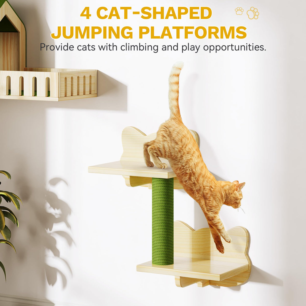 YITAHOME Pet Activity Structure in 1 piece, Cactus
