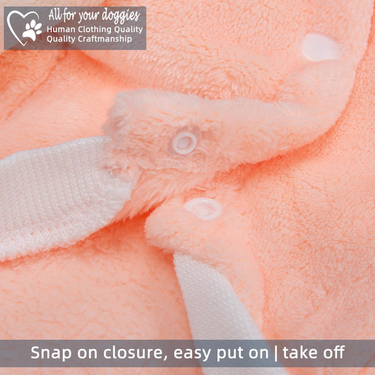 FABRICASTLE Pet Apparel in XX-Small, Peach-Cream