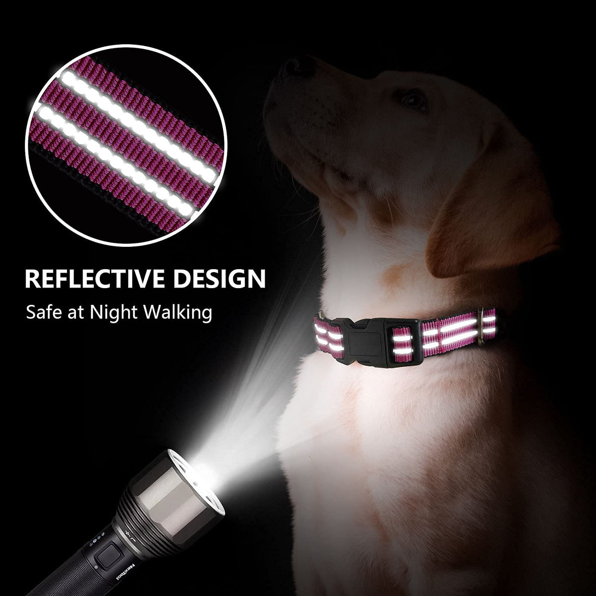Hikiko Animal Collar in Small, Pink