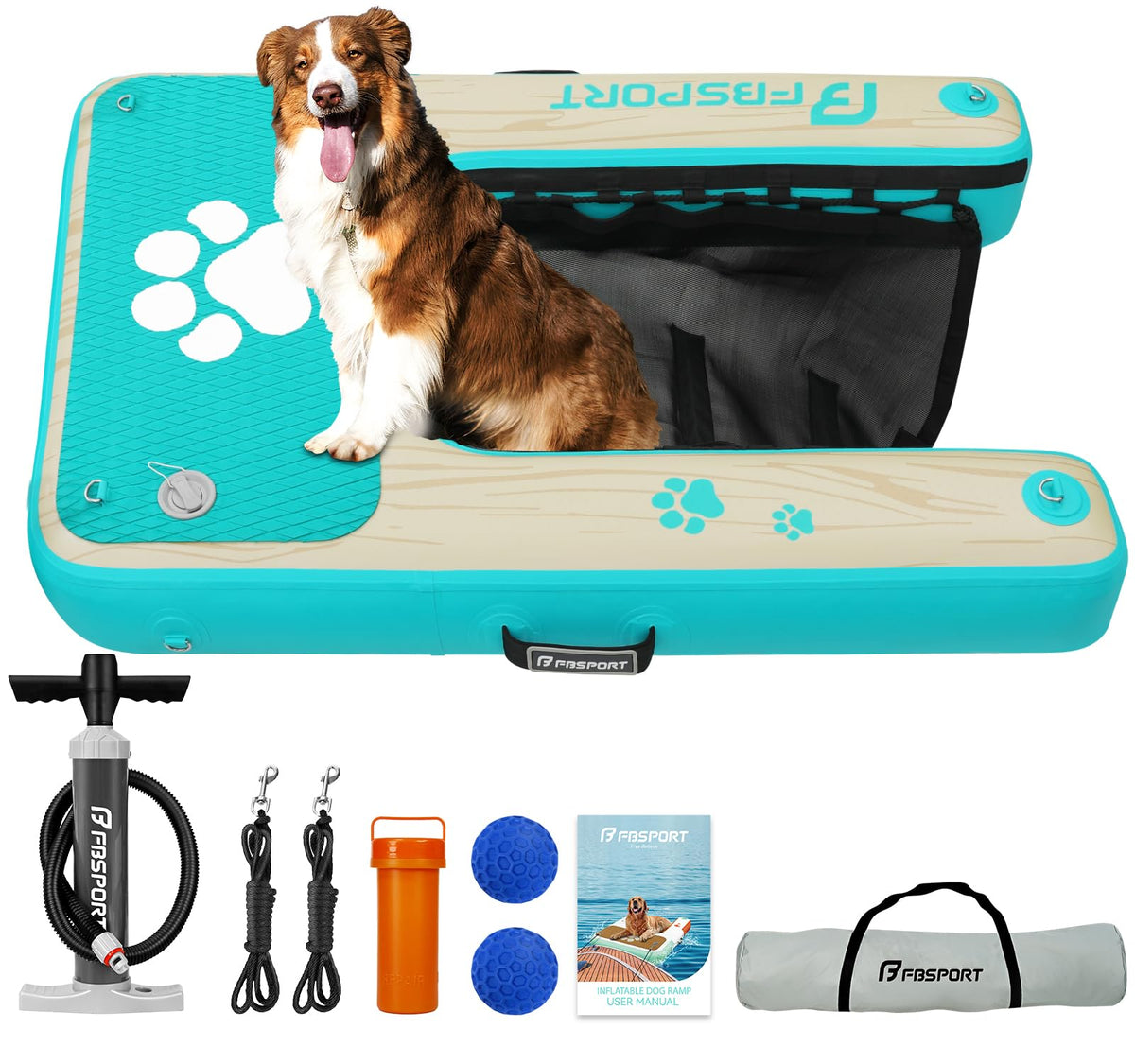 FBSPORT Ramp in 47"*39"*6", Lake Blue