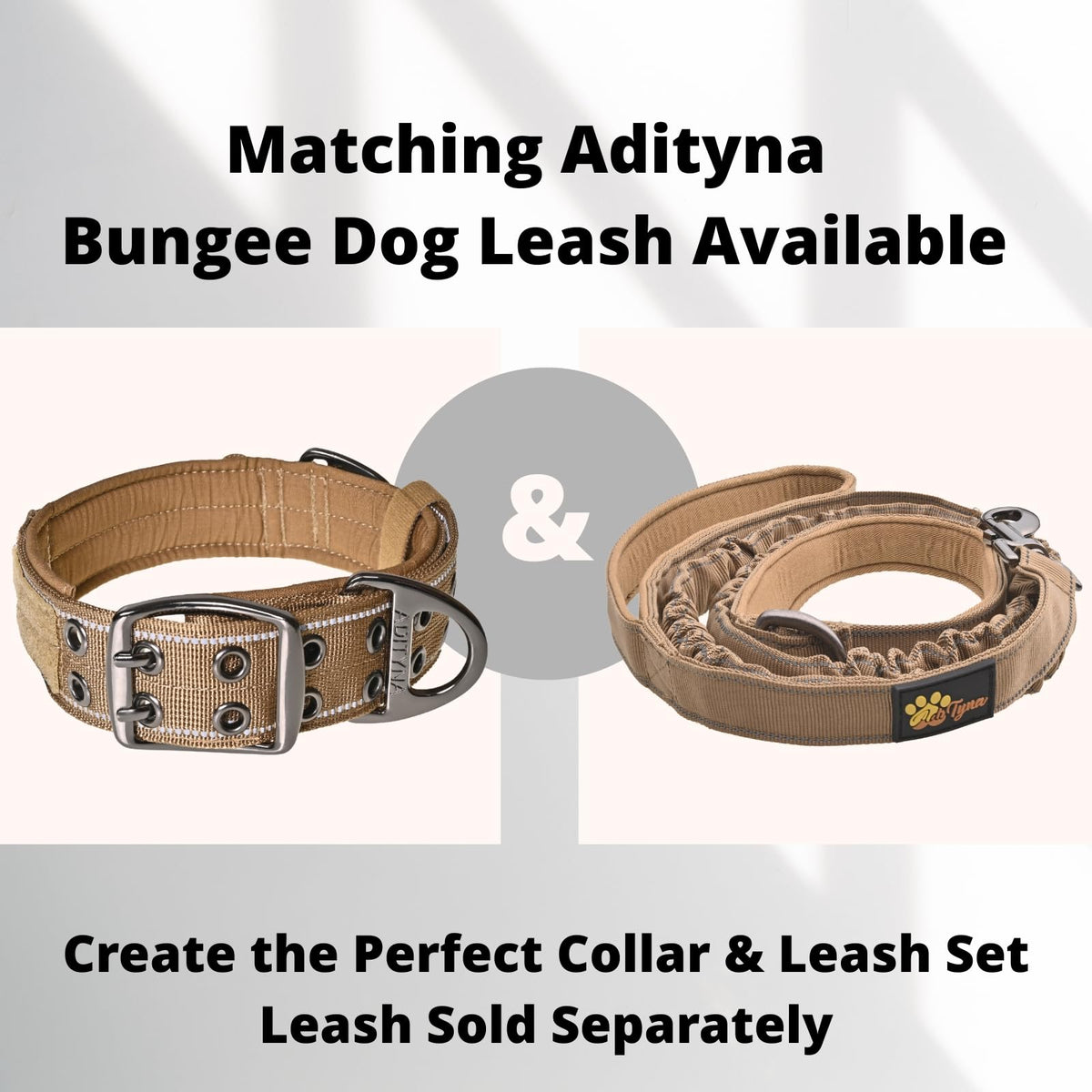 ADITYNA Animal Collar in Extra-Large: Fit 24-30" Neck, Coyote Brown