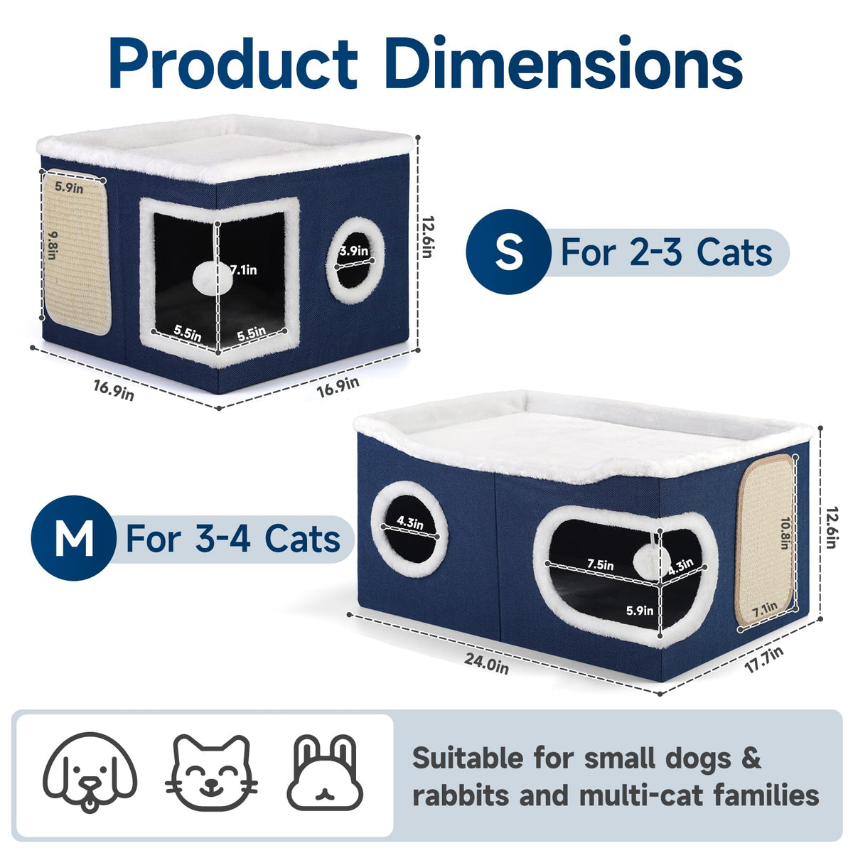Shikha Animal Shelter in Extra Large, Blue