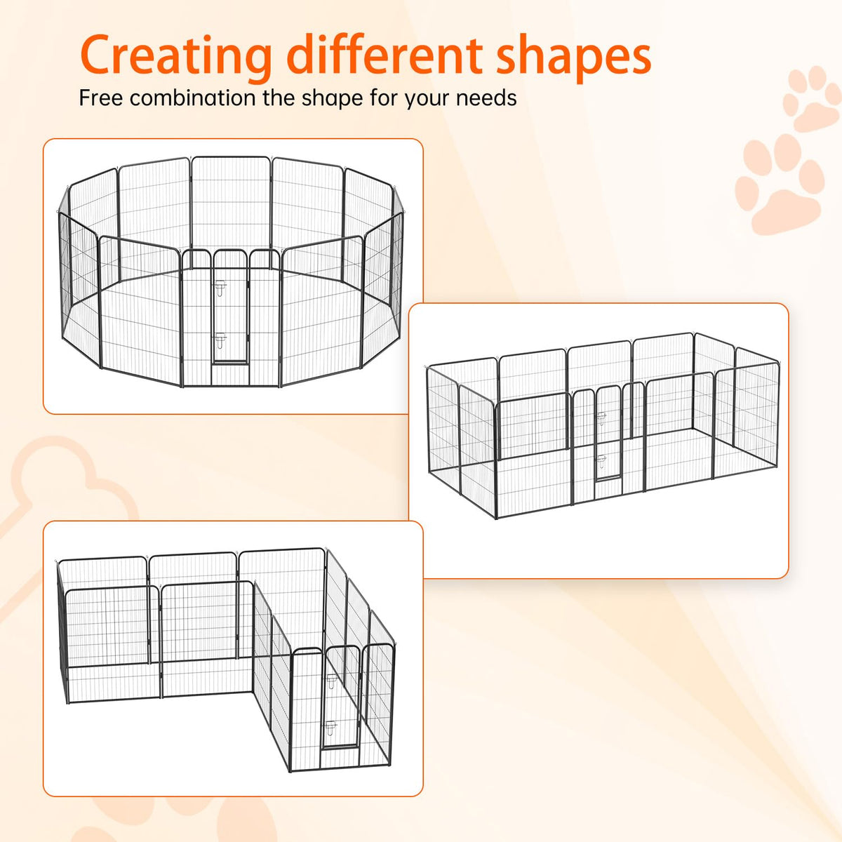 FDW Pet Playpen in Black