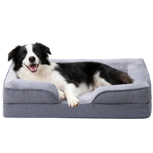 Makigued Pet Bed Mat in 35"L x 25"W x 6.7"Th, Dark Brown