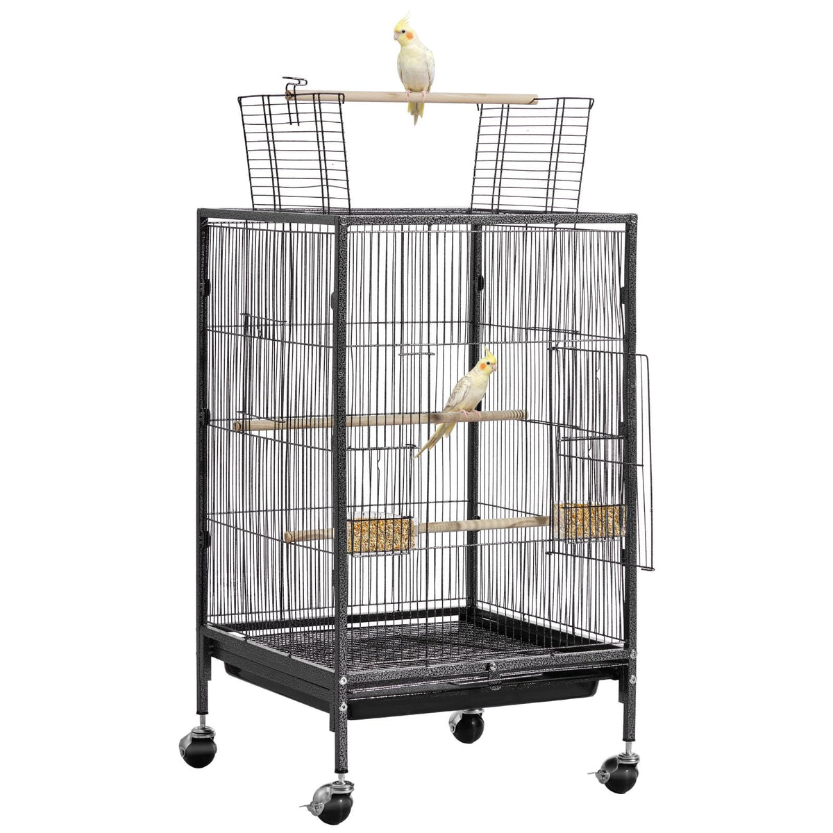 VEVOR Animal Cage in 18.0"L x 18.0"W x 30.0"H, Black