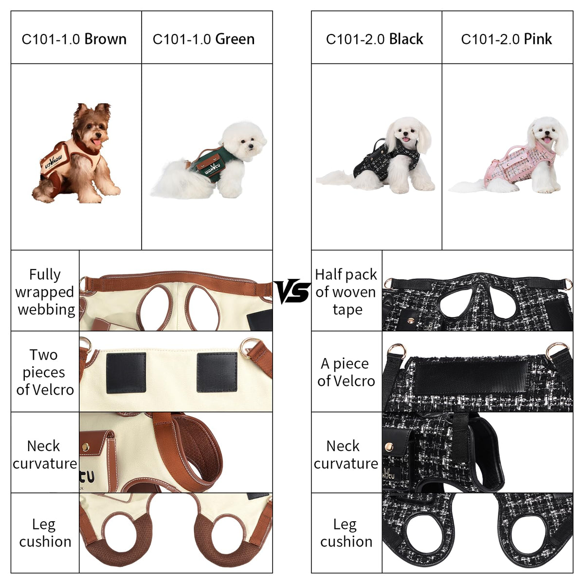 wakytu Animal Harness in S, Beige#01