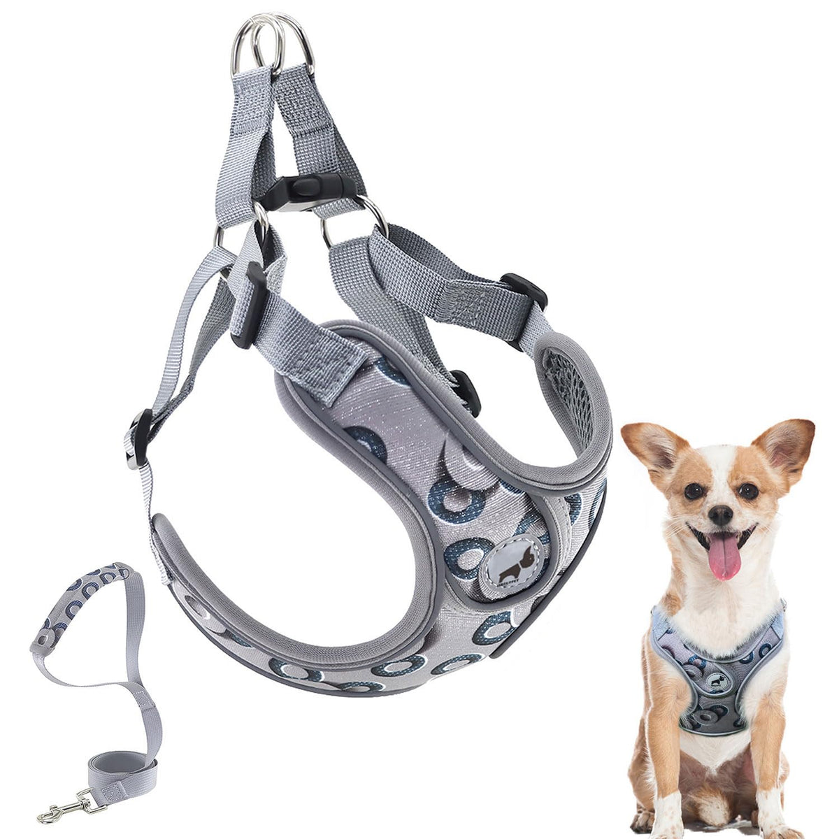 SAEGYPET Animal Harness in XS, Gray-2