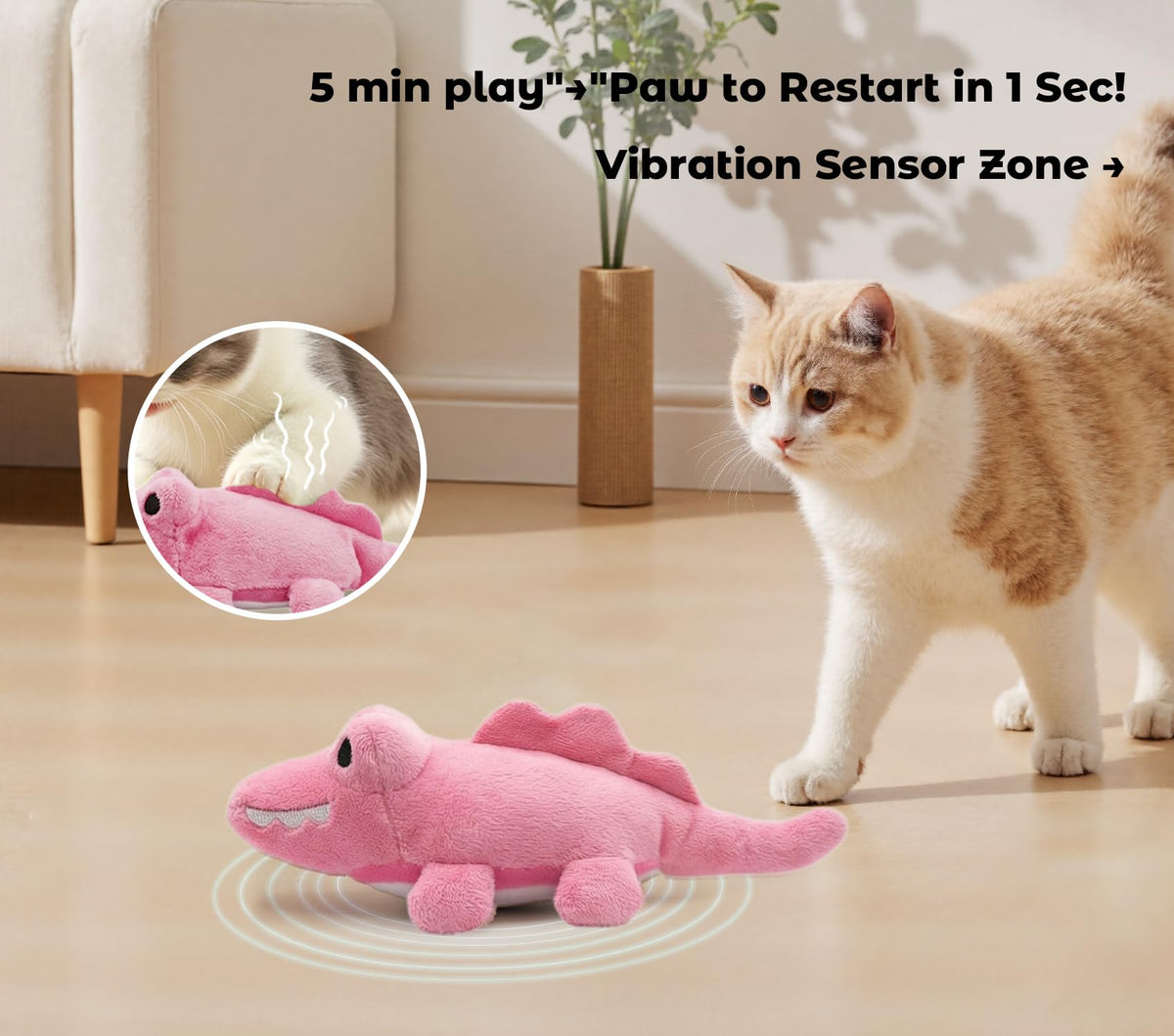 ZeLing HTL Pet Toy in Smooth, Pink