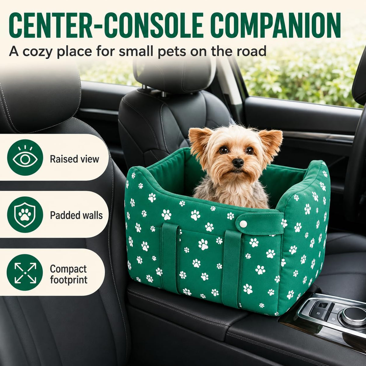 Cullaby Pet Seat in Wilderness Green