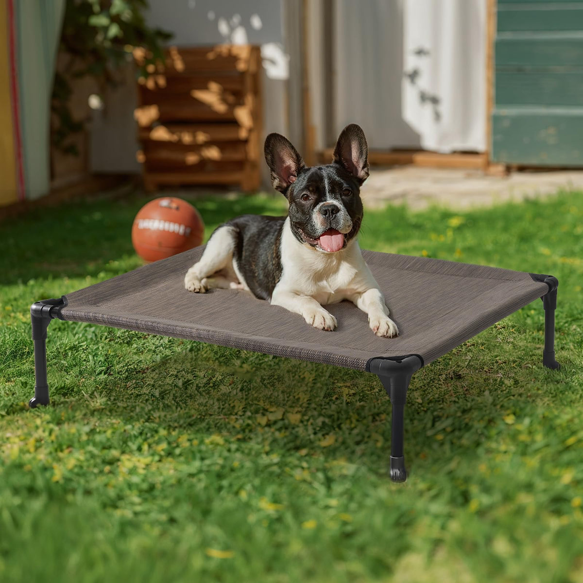 Veehoo Pet Bed Mat in 32.0"L x 25.0"W x 7.0"Th, Brown