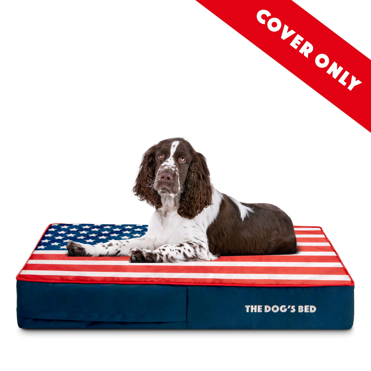 The Dog's Balls Pet Supplies in Large Spare Cover (6" Deep), Stars & Stripes (USA)