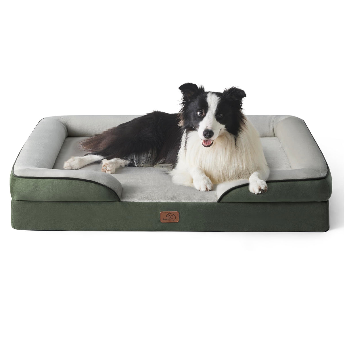 Bedsure Pet Bed Mat in 35"l X 25"w X 6.5"th, Dark Green