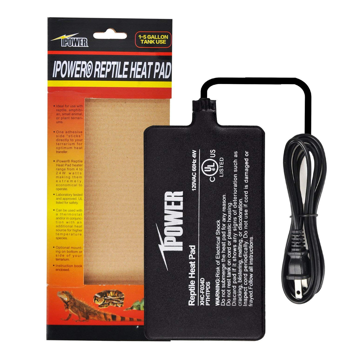 iPower Pet Supplies in 4" X 7", Black-1 Pack