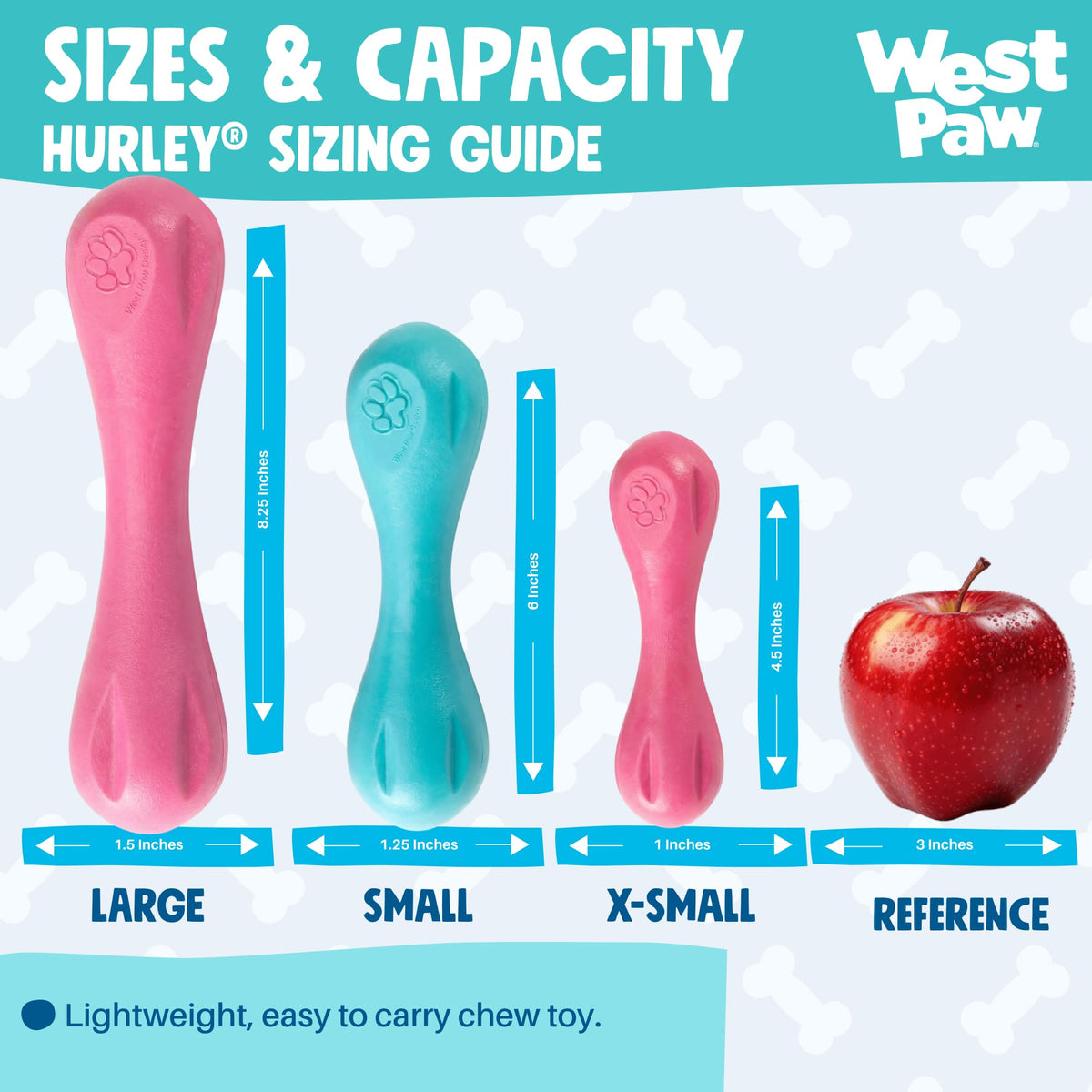 WEST PAW Pet Toy in Large, Teal