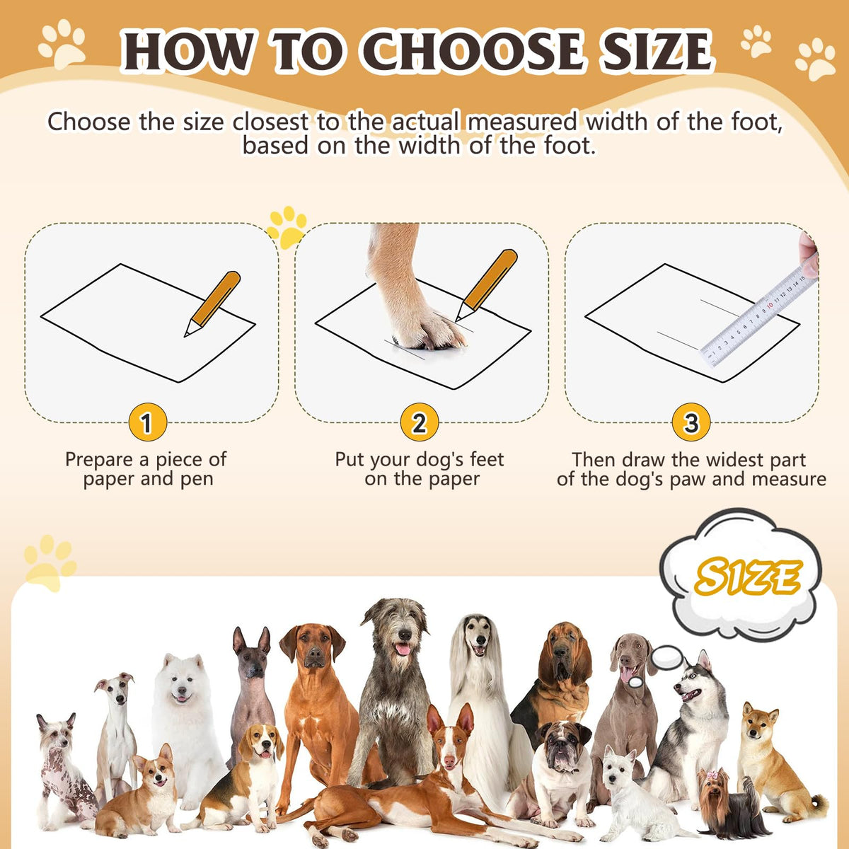 FISHOAKY Paw Hoof Protector in Size 1: 1.57''x2.09''(W*L), Black