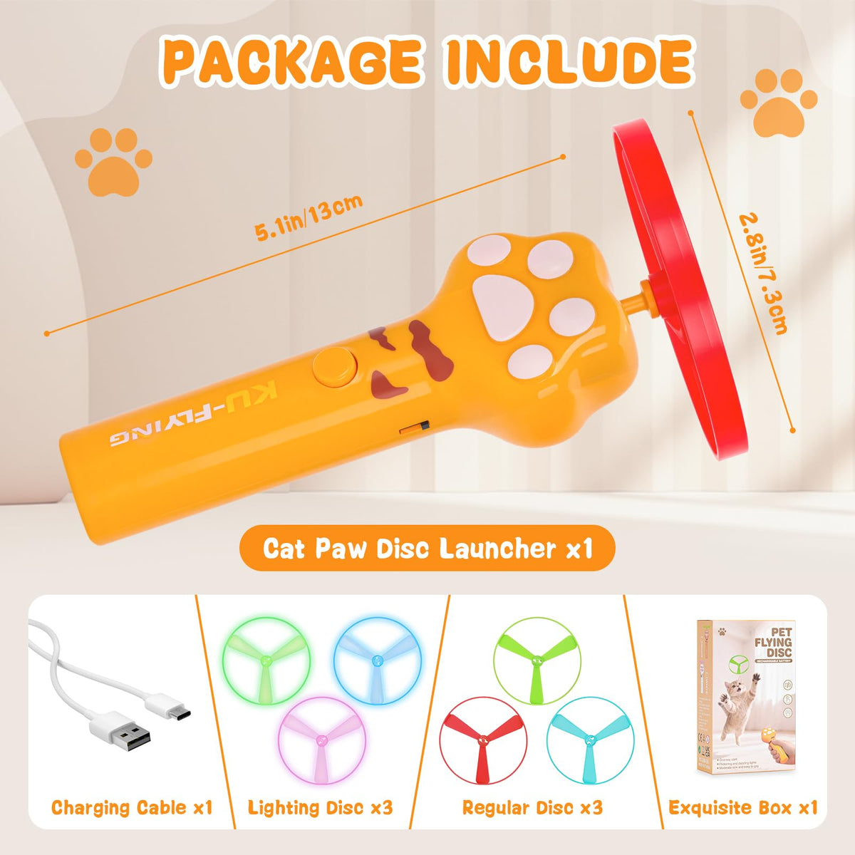HOMQYTE Pet Toy in Yellow
