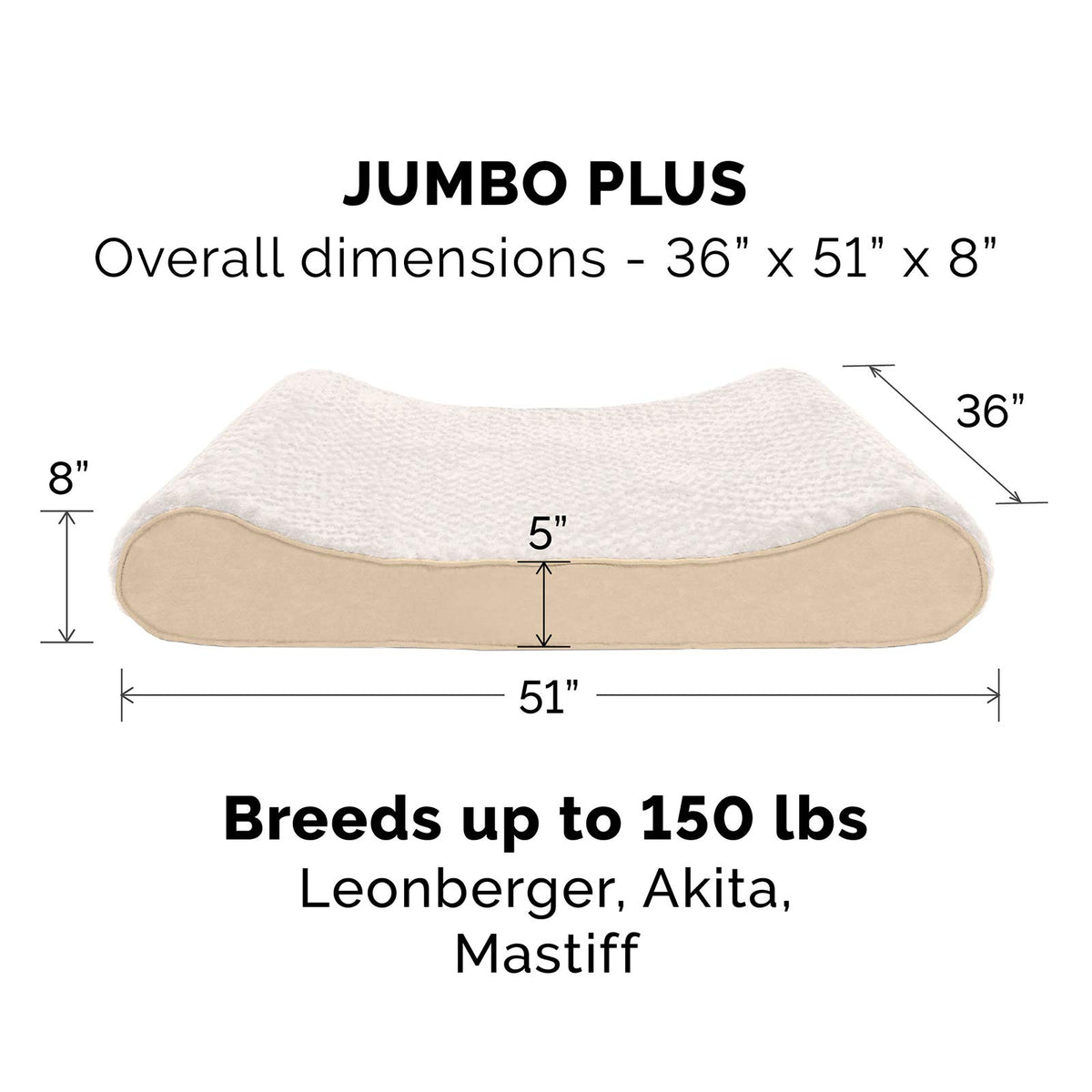 Furhaven Pet Bed Mat in Jumbo Plus, Ultra Plush (Cream)
