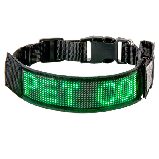 Leadleds Animal Collar in Green LED