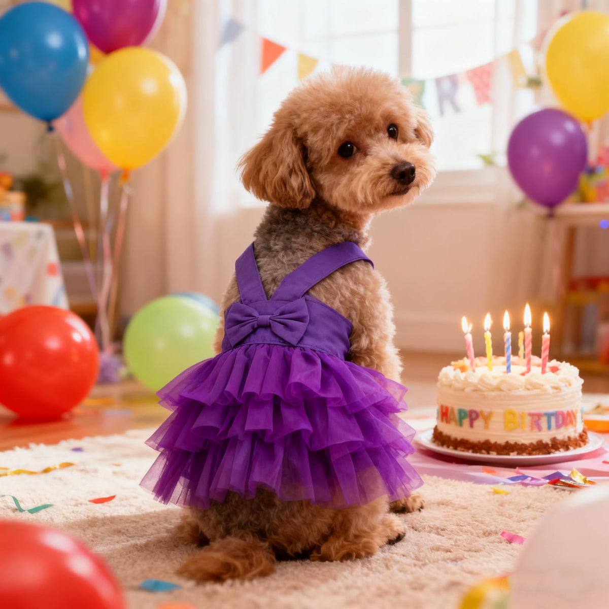 apott Pet Apparel in Small, Purple