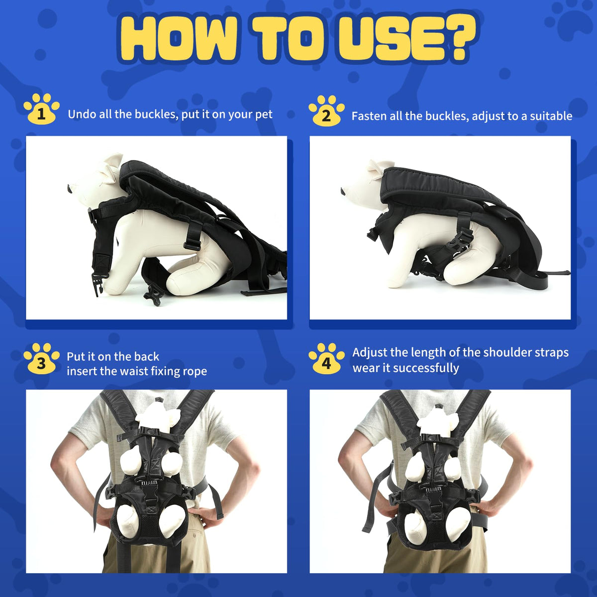 ZTVA Animal Carrier in 9.0"L x 2.0"W x 13.0"H, Black