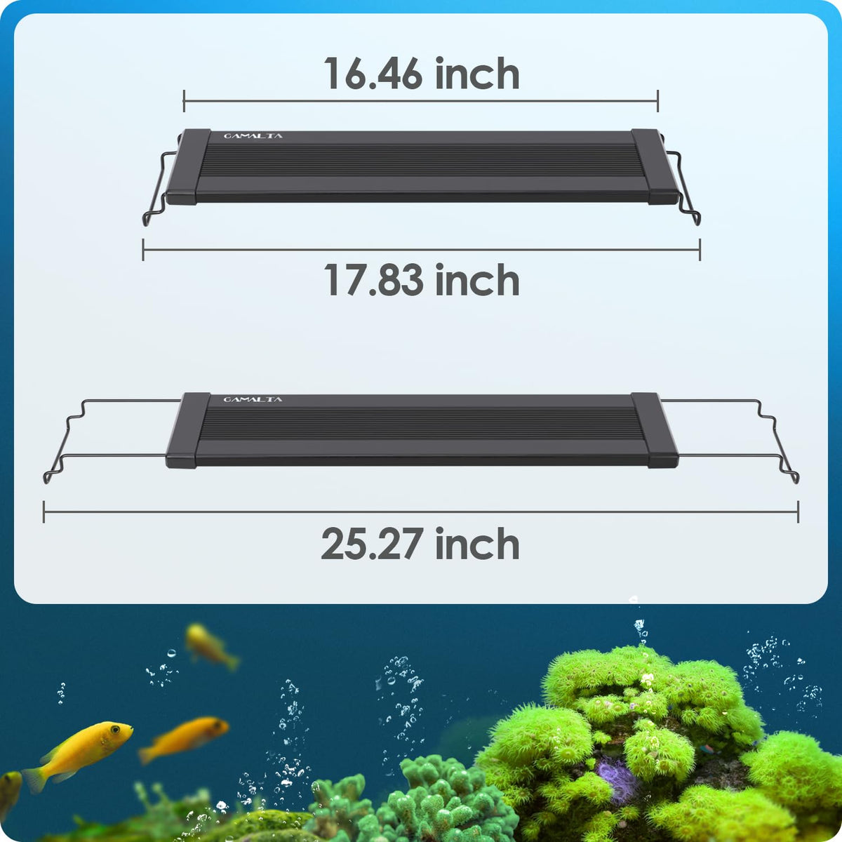 Gamalta Lamp in For 18~24inch Fish Tank, Black - Remote Control