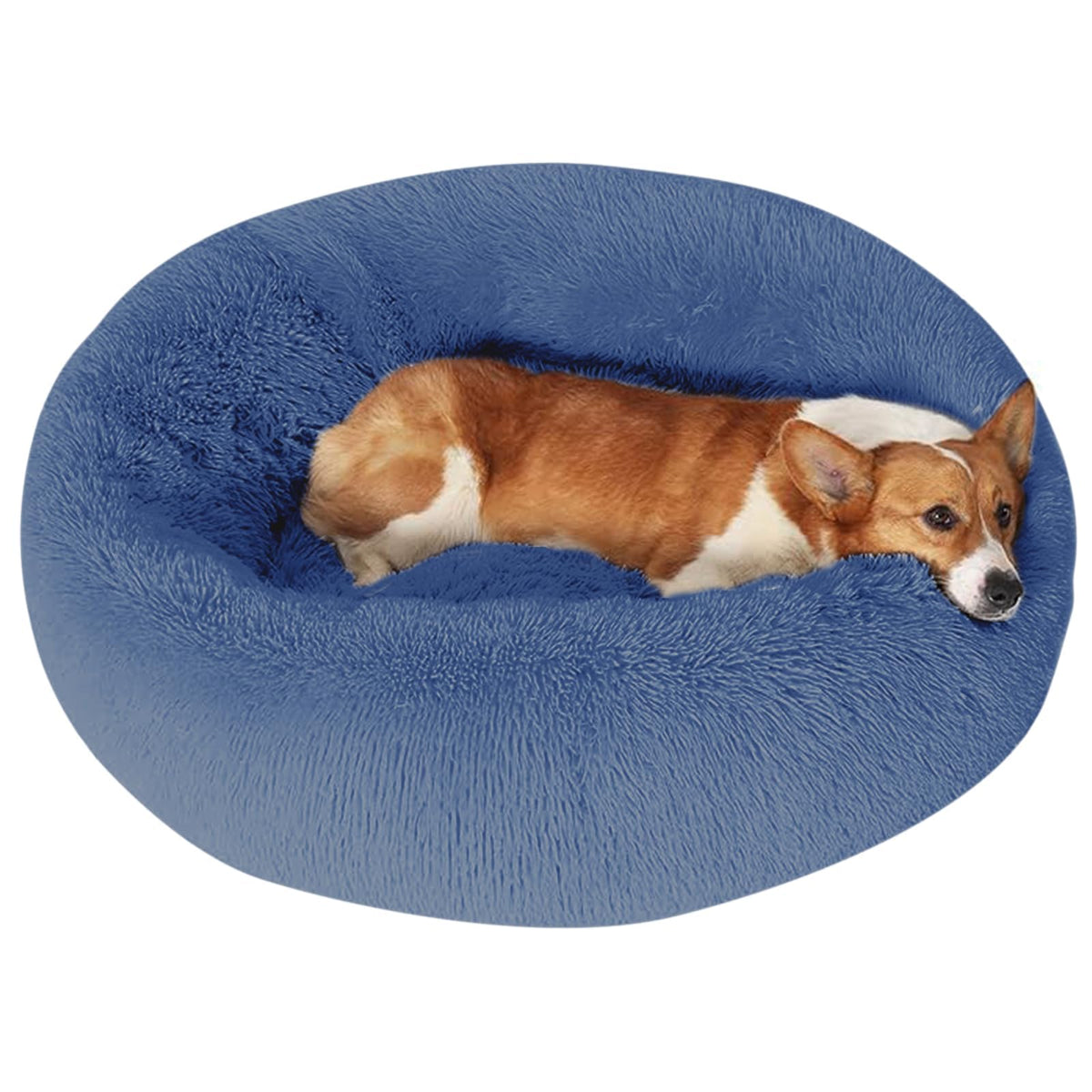 JOLLYVOGUE Pet Bed Mat in 36", Medium Blue