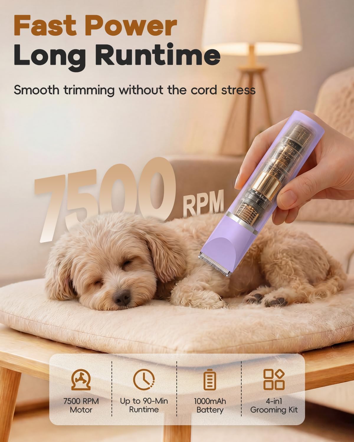 Veeconn Hair Trimmer in Purple
