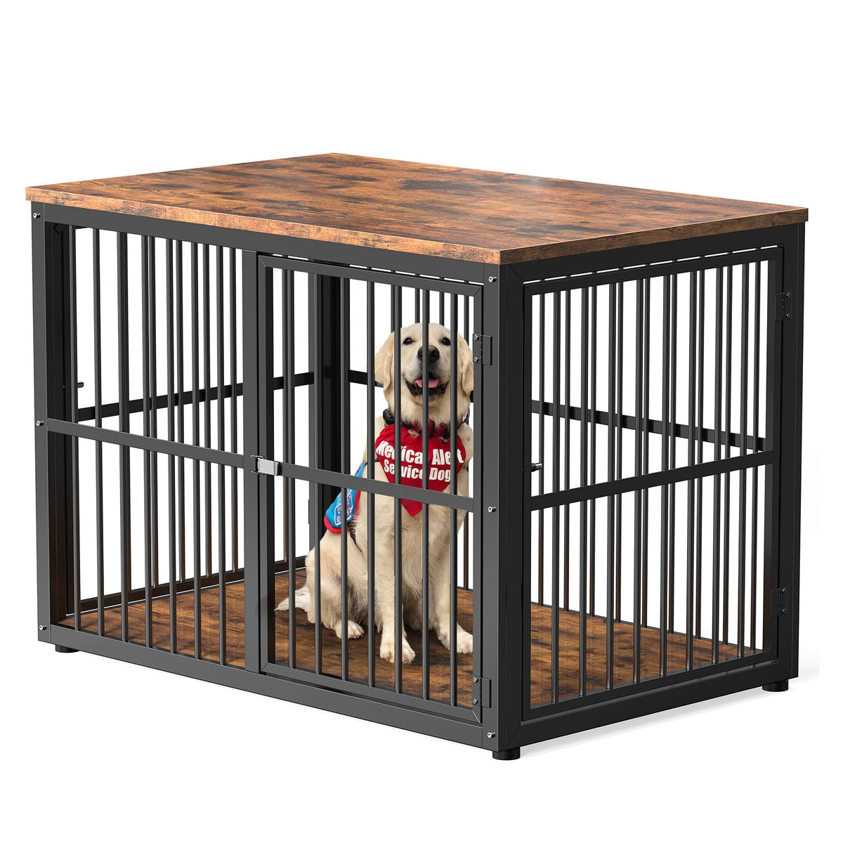 Lyromix Animal Cage in 43.3"L x 29.9"W x 33.1"H, Brown