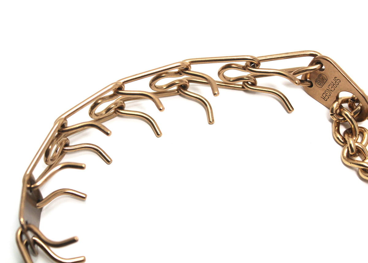 Herm Sprenger Animal Collar in 16in (41cm) x 2.25mm, Gold