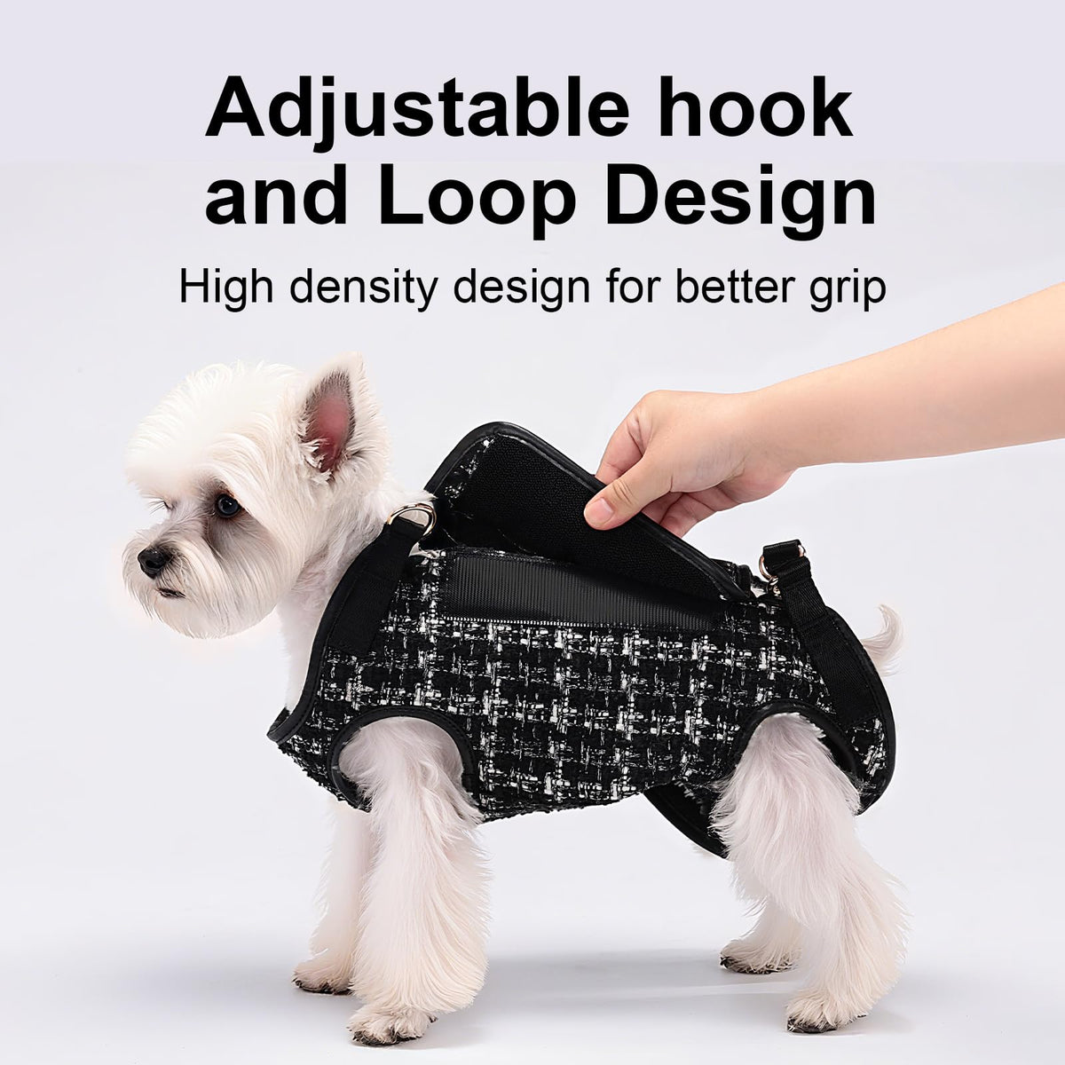 wakytu Animal Harness in X-Small(2-5 LBS), 2.0 Black