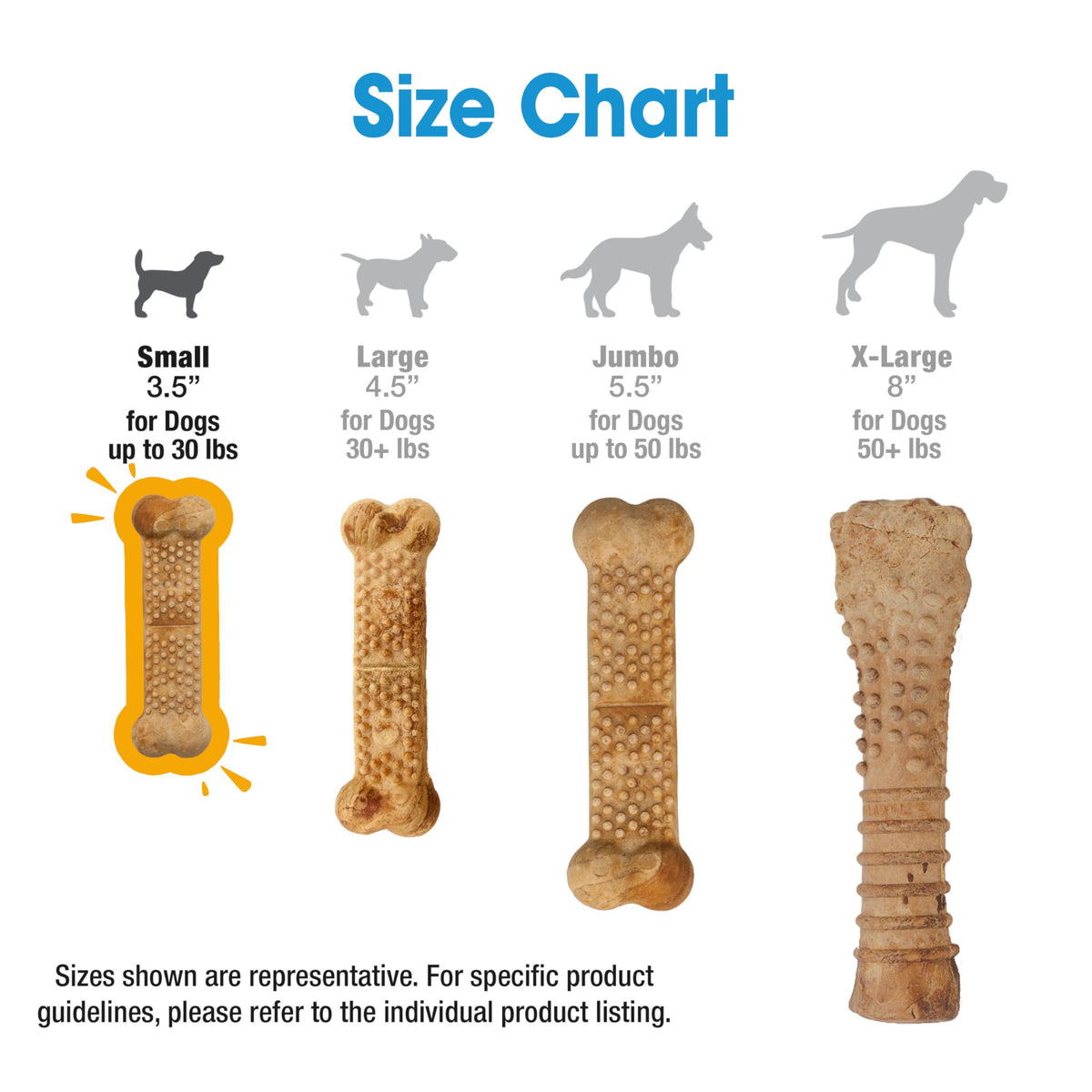 Nylabone Pet Food in 4 Count (Pack of 1), Brown