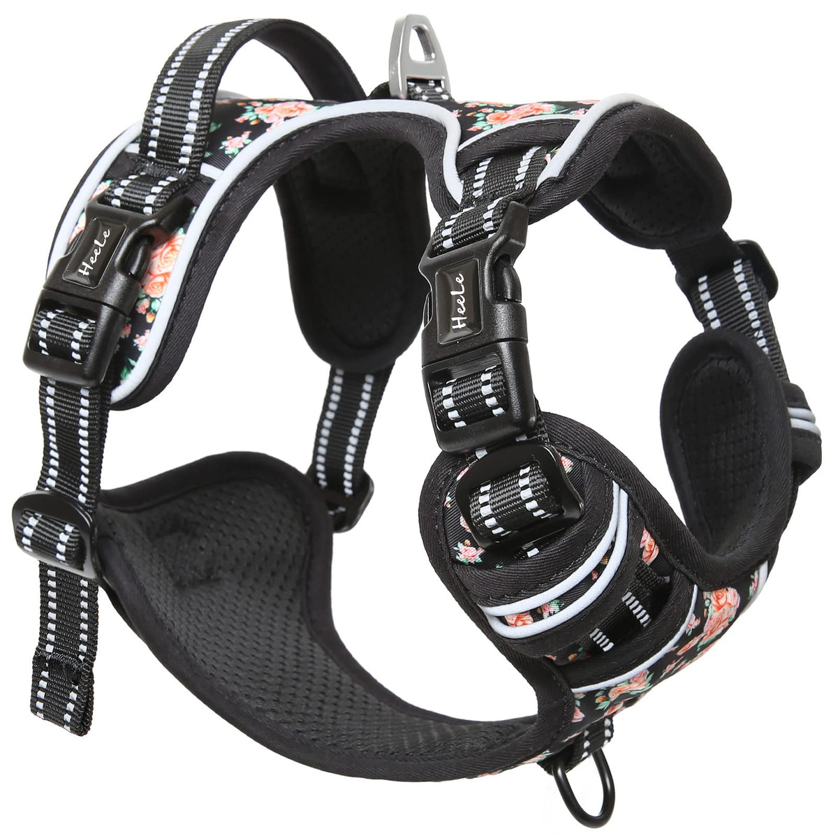 HEELE Animal Harness in L, Flower-Black