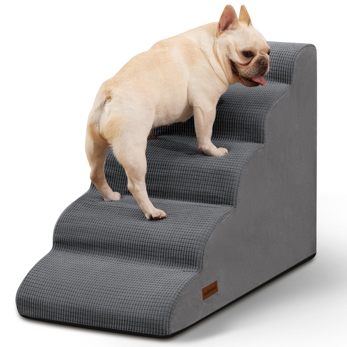aodisman Animal Stair in Standard 5-Step 22.2"H, Grey