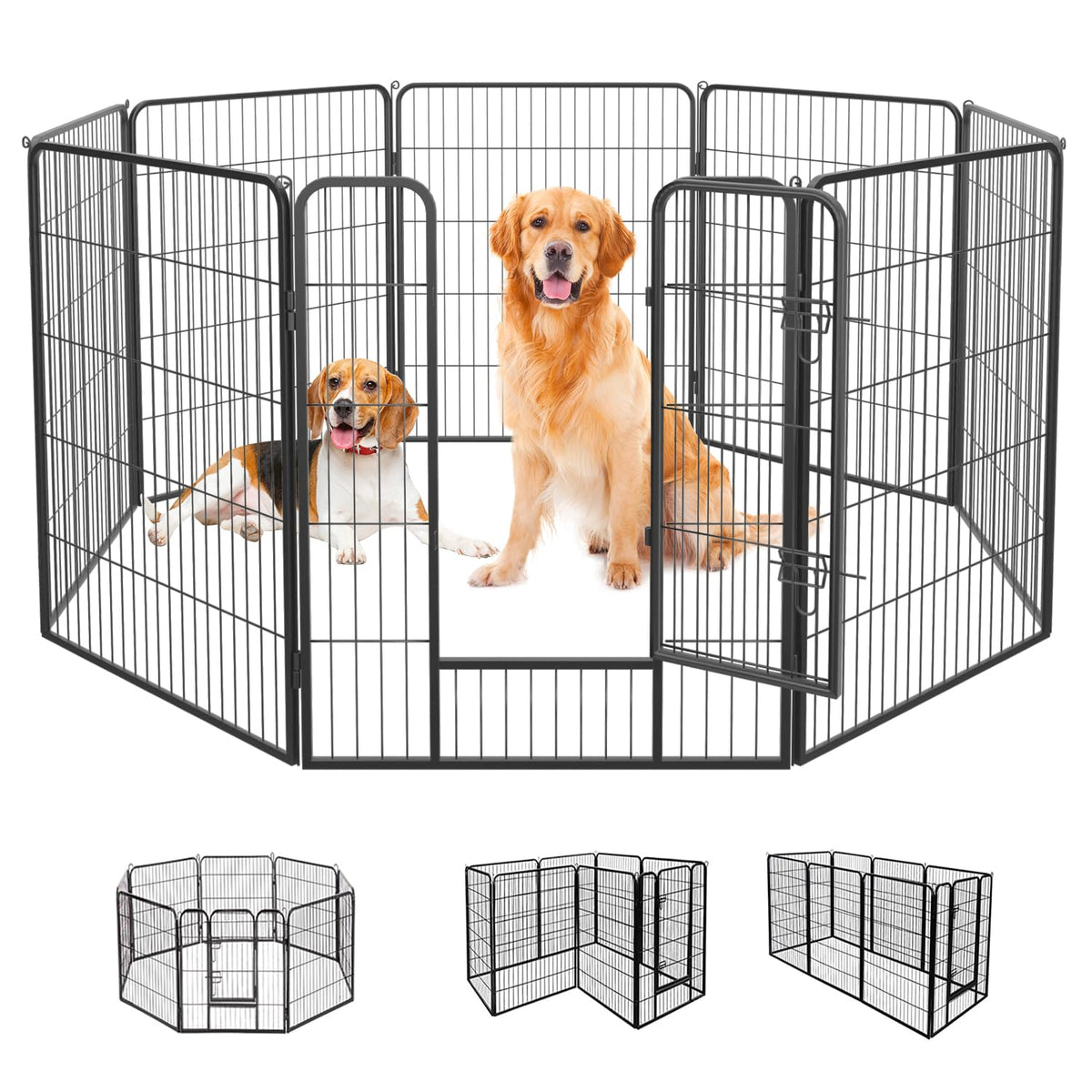 FDW Pet Playpen in Black