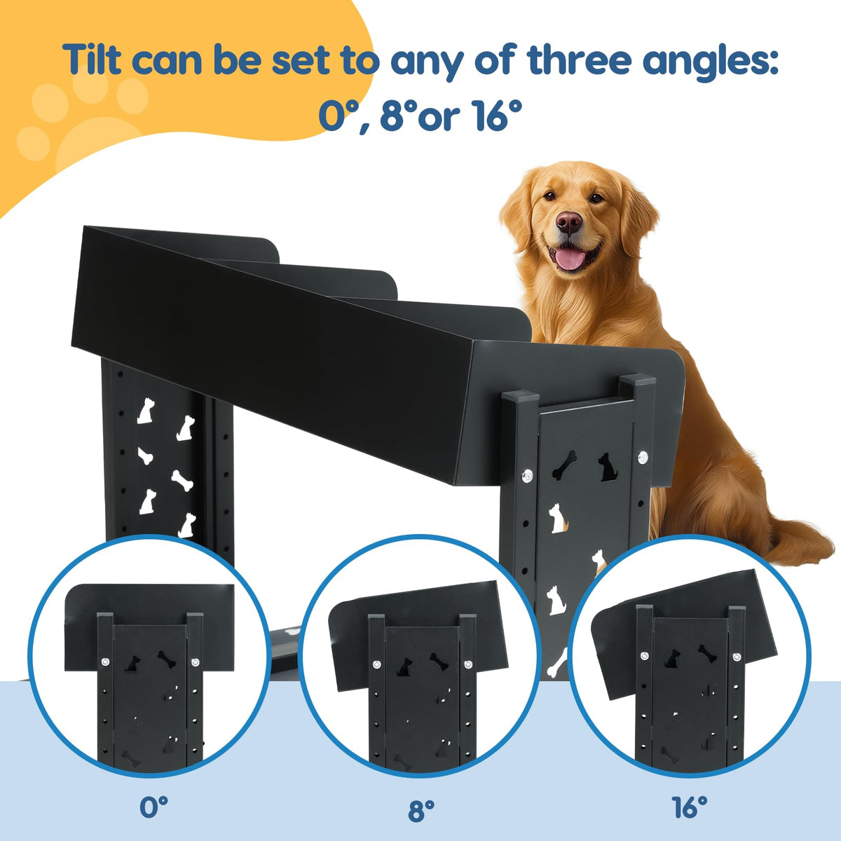 YeeJinHong Pet Feeder in Black