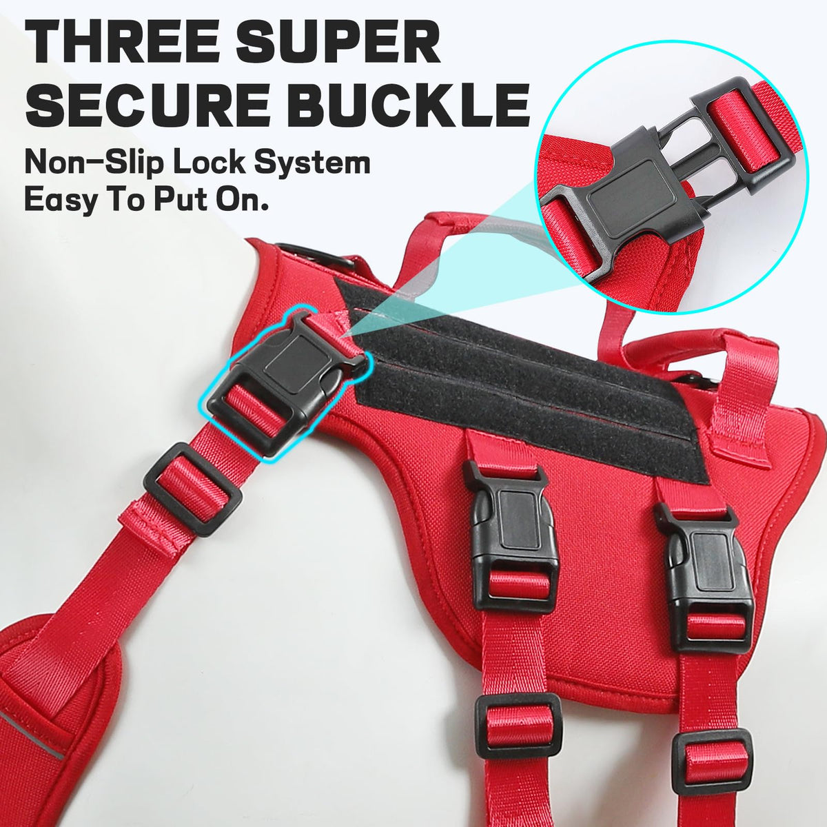 Jane Shine Animal Harness in S(Neck:14-18",Chest:17-24"), Red