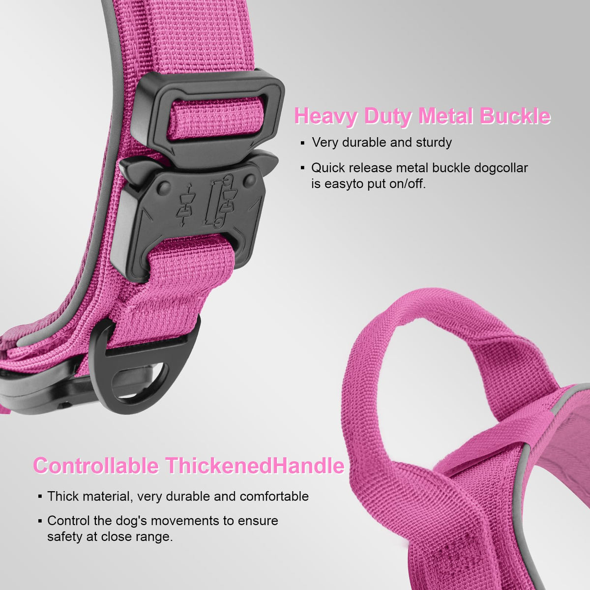 YaoTya Animal Collar in M(15"-18.5"), Pink