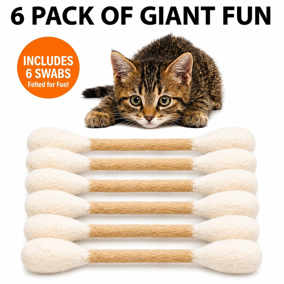 Glaciart One Pet Toy in Regular, Beige Swabs