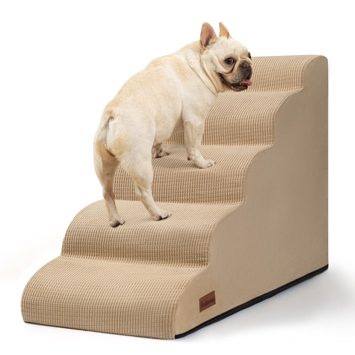 aodisman Animal Stair in Standard 5-Step 22.2"H, Khaki