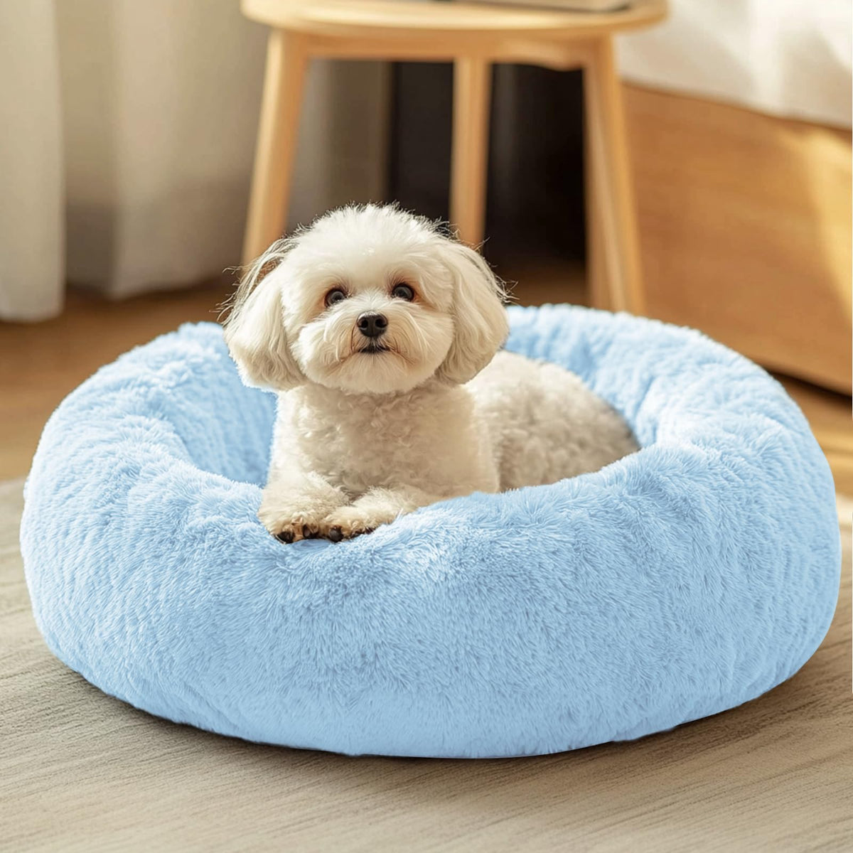 JOLLYVOGUE Pet Bed Mat in 20", Light Blue