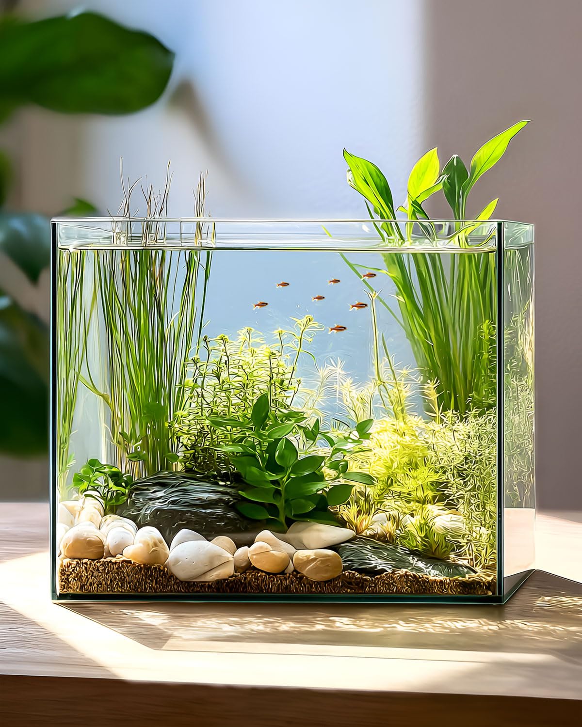 minilake Vivarium in 7 Gallon Cube, Transparent