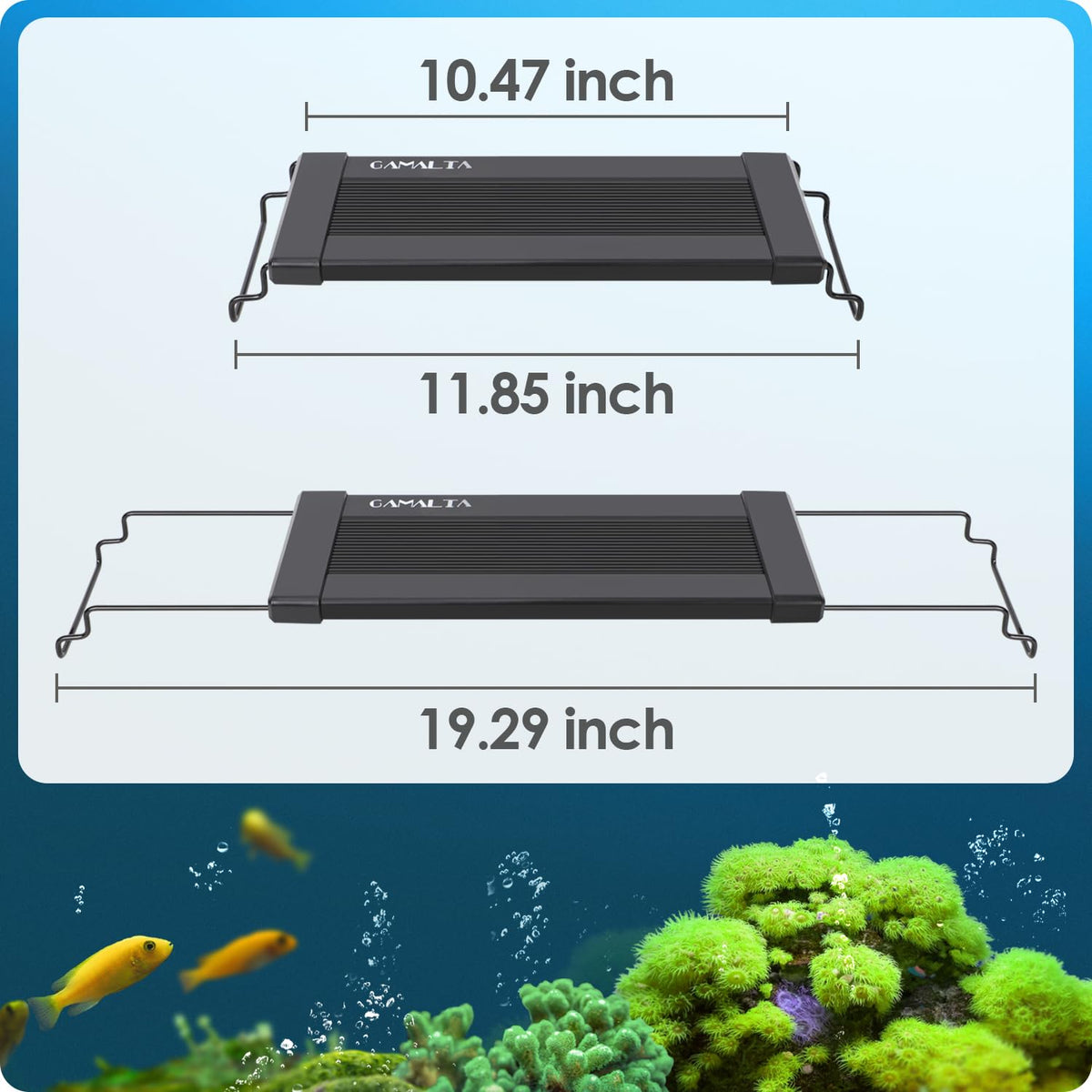 Gamalta Lamp in For 12~18inch Fish Tank, Black - Remote Control