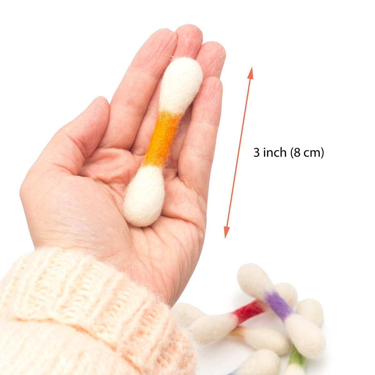 Glaciart One Pet Toy in Mini, Colorful Swabs