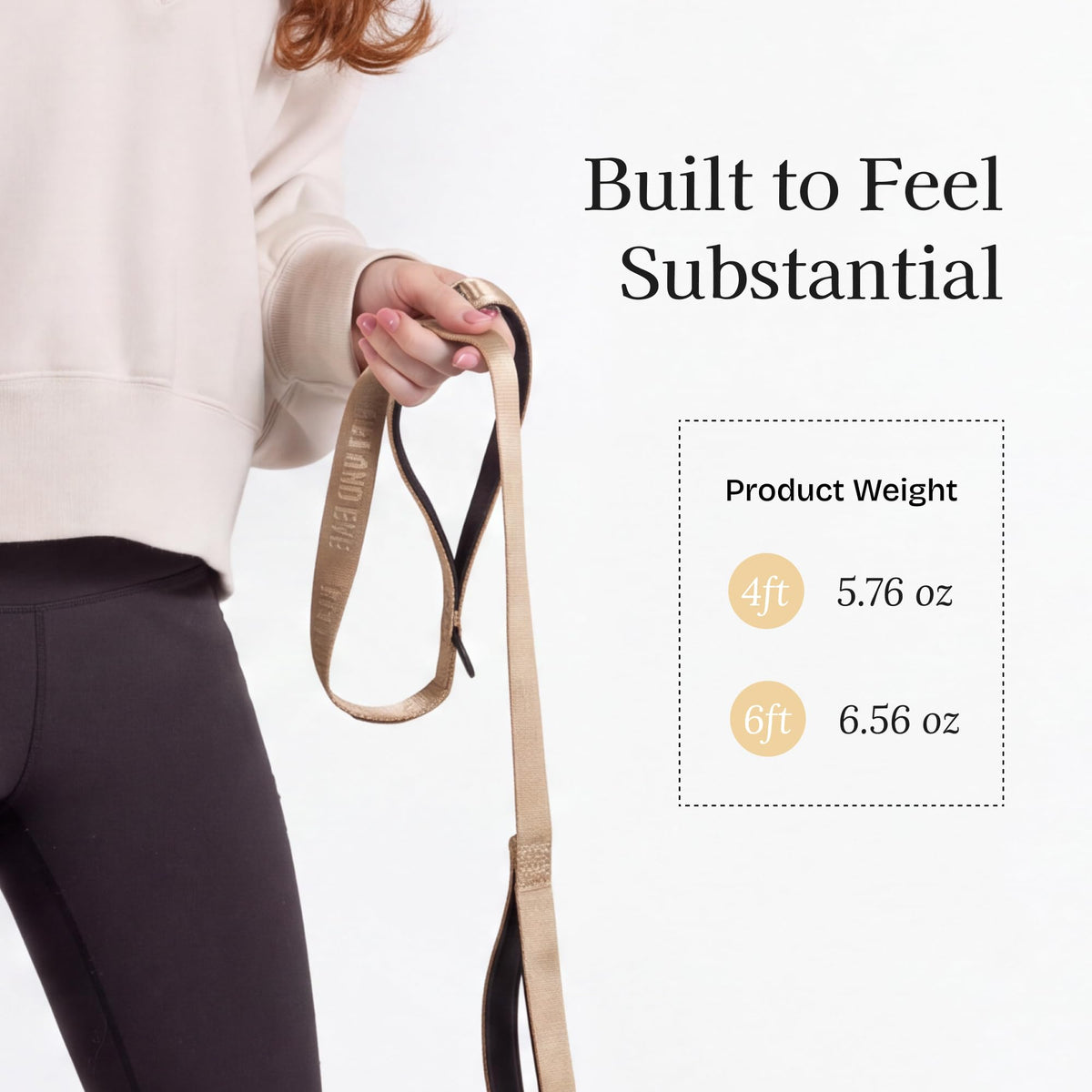 Fei and Eve Leash in 4FT, Champagne
