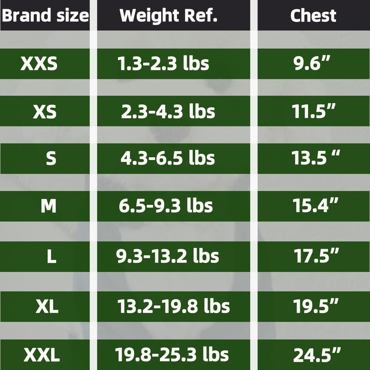 FABRICASTLE Pet Apparel in XX-Small, Dark green