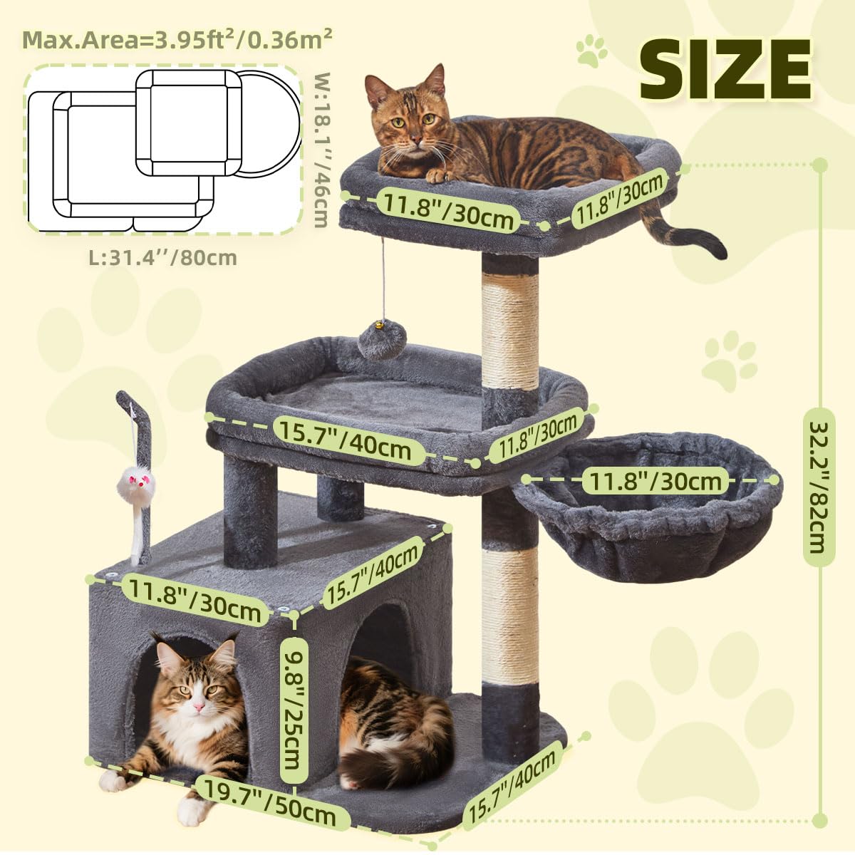 Taoqimiao Pet Activity Structure in L, Smoky Gray