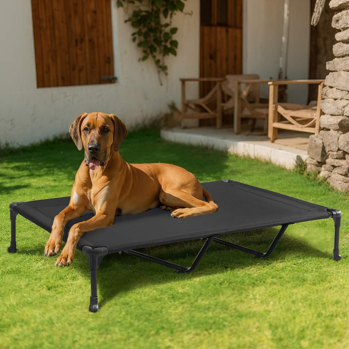 Veehoo Pet Bed Mat in 59.0"L x 37.5"W x 9.0"Th, Black
